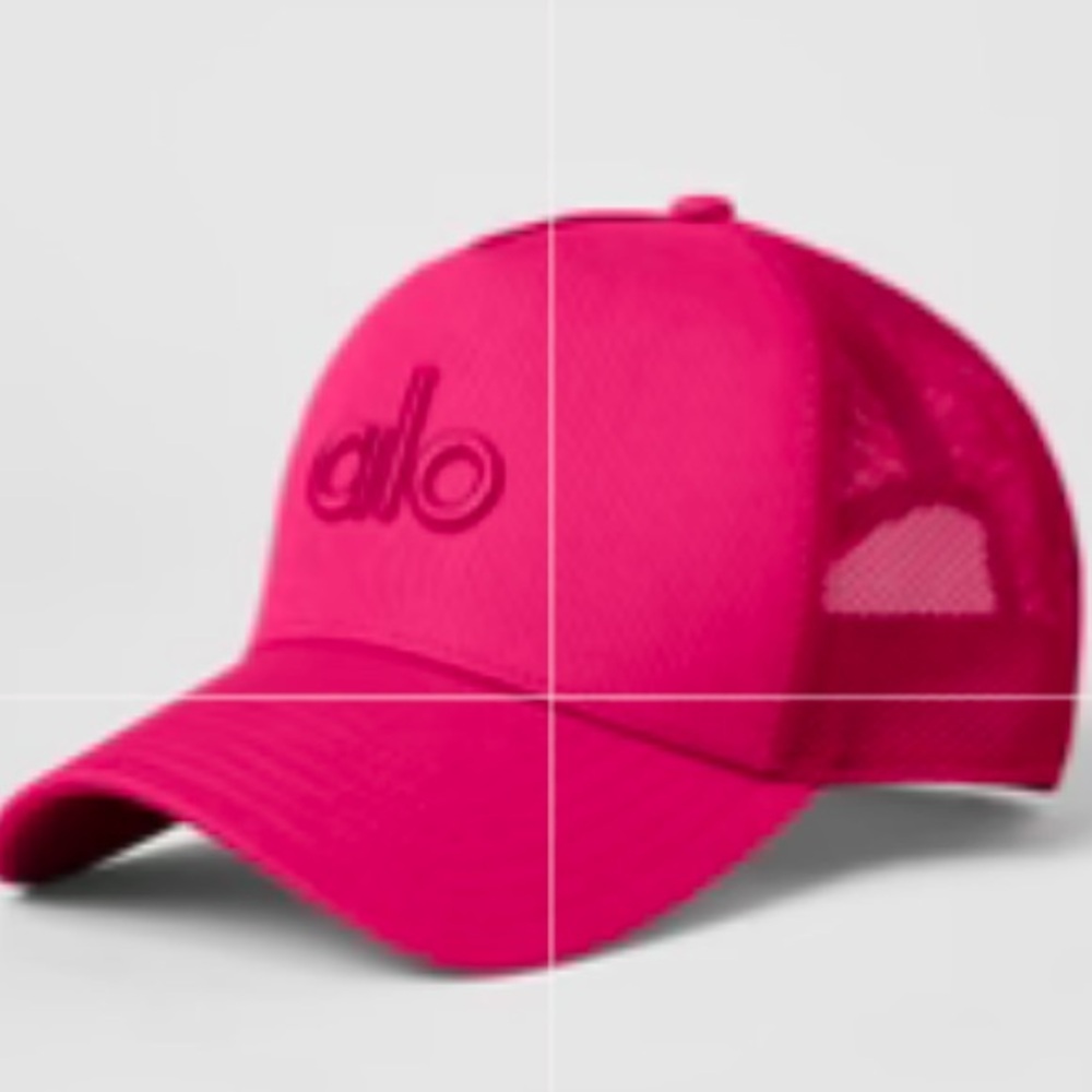 ALO YOGA TRUCKER HAT PINK SUMMER CRUSH O/S